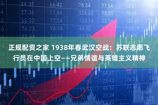 正规配资之家 1938年春武汉空战：苏联志愿飞行员在中国上空——兄弟情谊与英雄主义精神